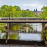 Discover Chippewa Falls/ Bridge overloking riverfront