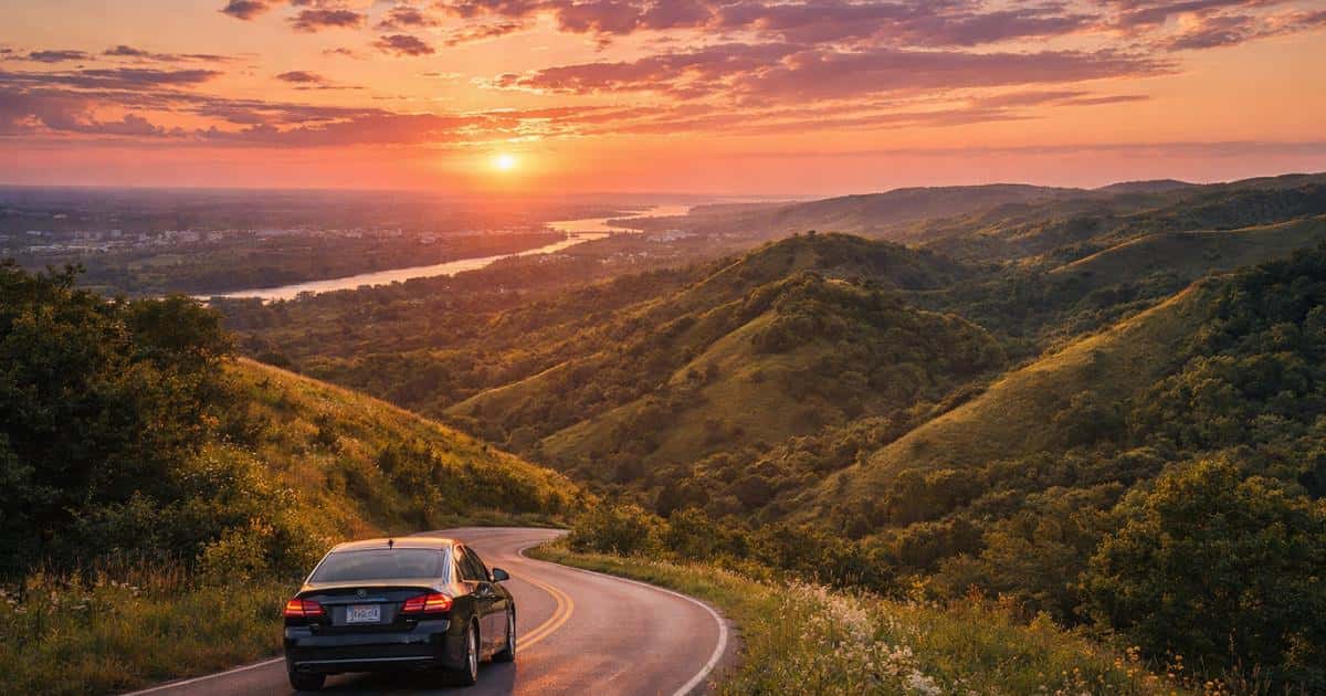 Scenic drives near Council Bluffs, IA through the Loess Hills - CarHop of Council Bluffs