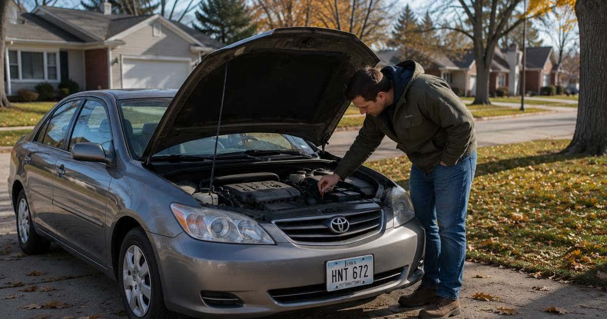 Preparing a used car for fall weather in Council Bluffs, Iowa
