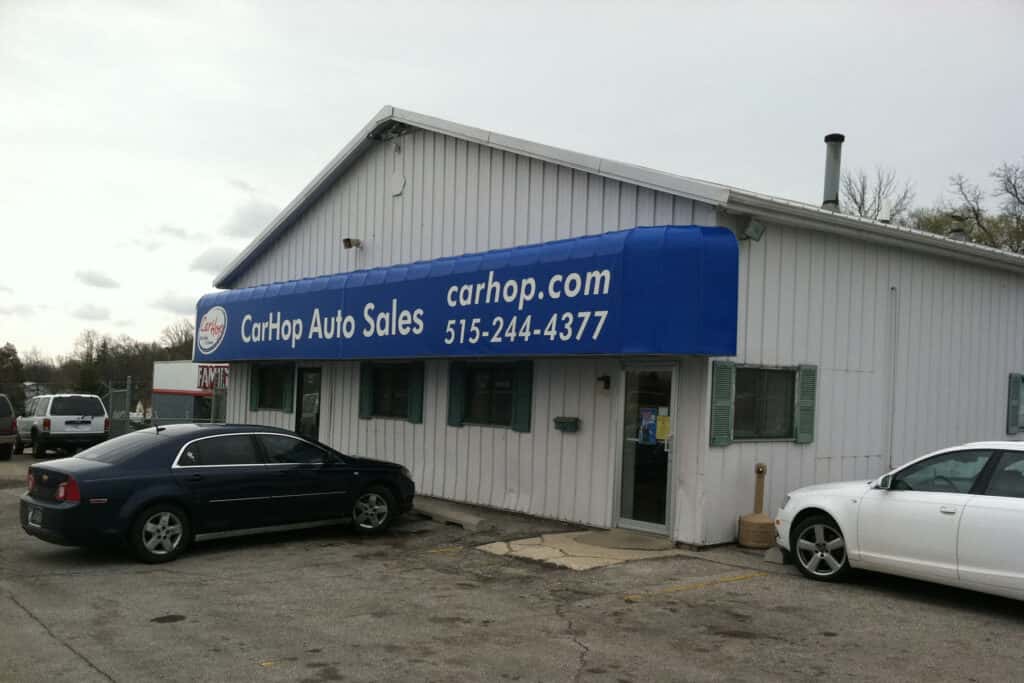 exterior of carhop of des moines