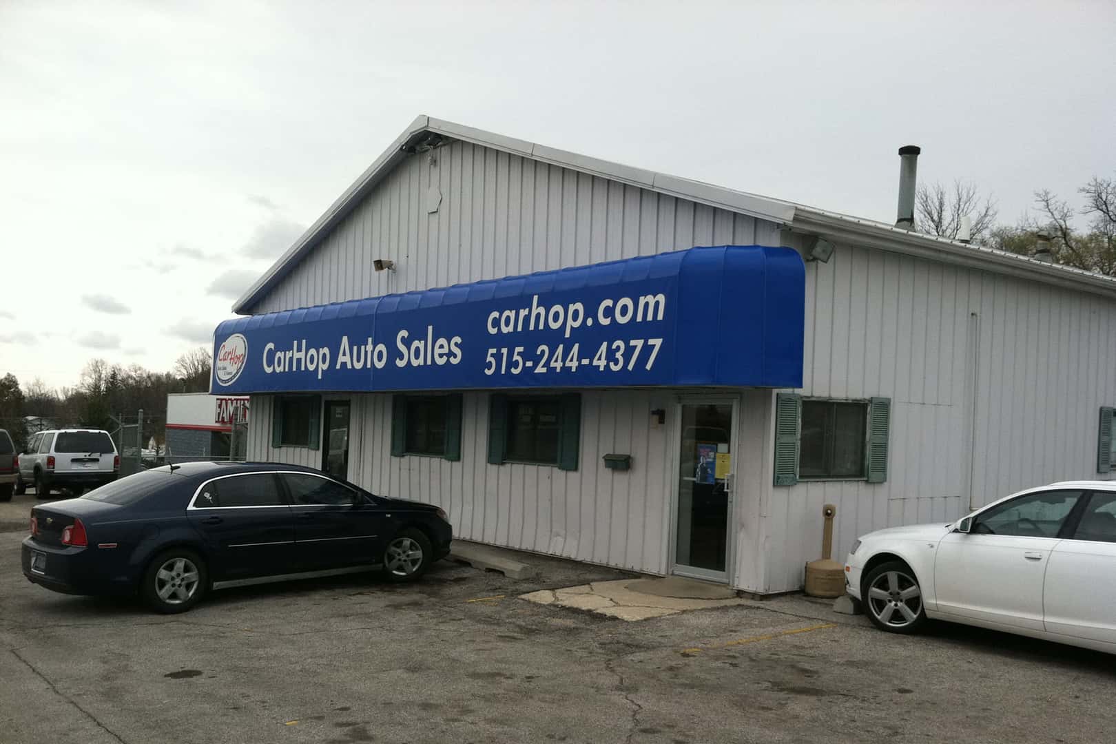 exterior of carhop of des moines