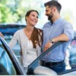 couple purchasing a car