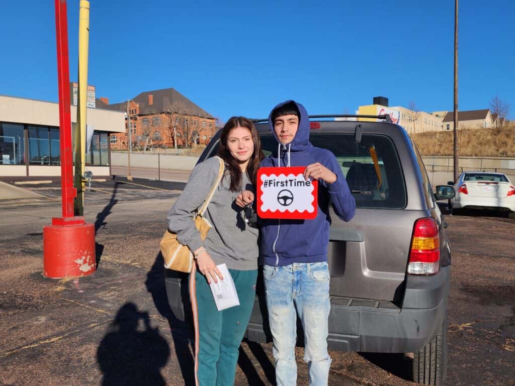 carhop customer with their new car