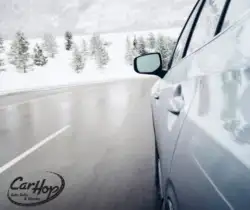 winter car driving with snow with carhop-ogo