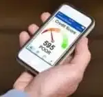 bad credit score on phone
