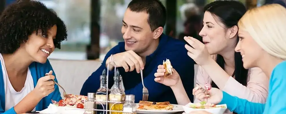 friends having a MEAL