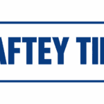 A simple white background with large, bold black text in the center reading “saftey tips.”
