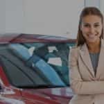Sales Rep in front of car