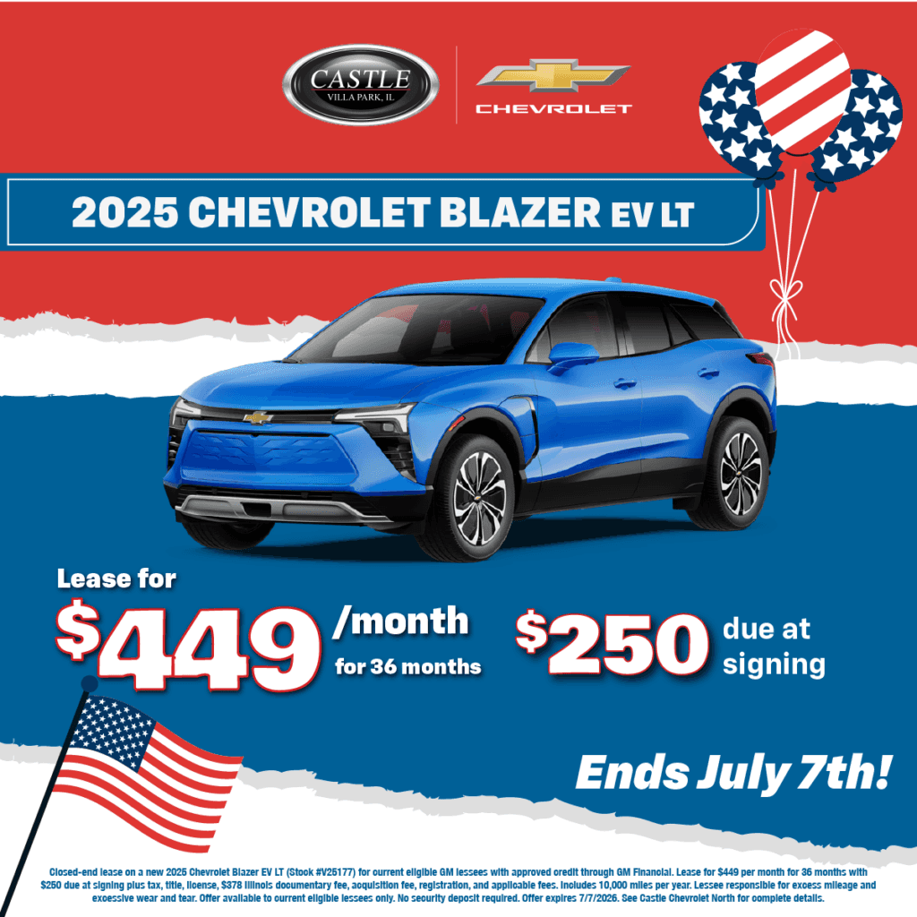 2025 Chevrolet Blazer EV LT - Lease for $449/Month for 36 Months with $250 Due at Signing
