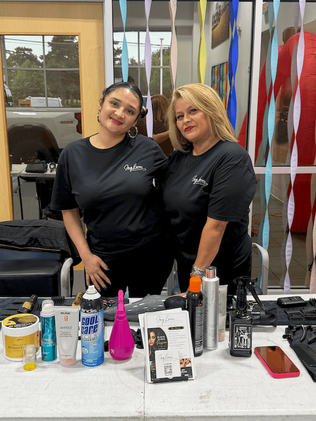 Jay Loren Salon and Spa haircutting team at Castle Chevrolet of Villa Park