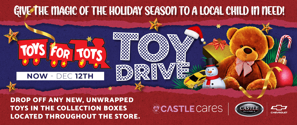 Toy drive at Chevy Villa Park thru Dec 12th
