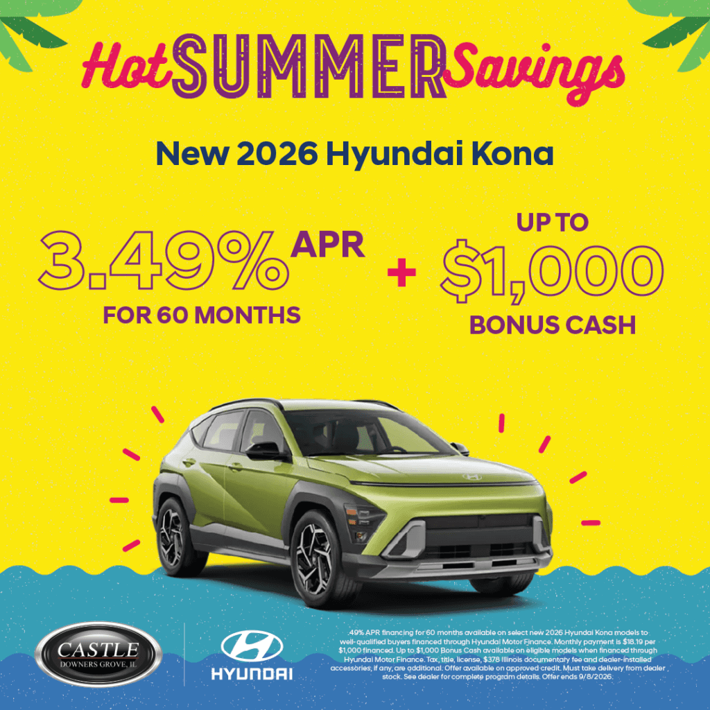 2026 Hyundai Kona: 3.49% APR for 60 Months + $1,000 Bonus Cash
