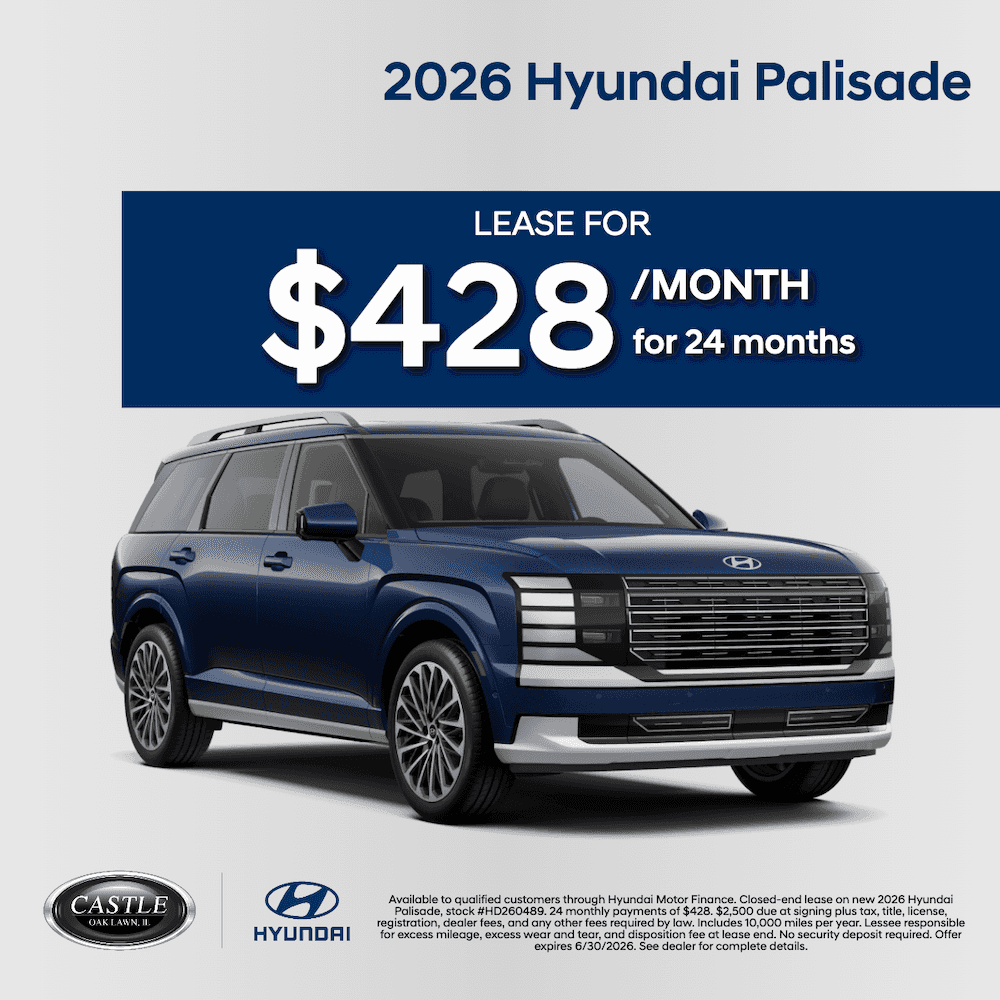 2026 Hyundai Palisade Lease - $428/Month for 24 Months with $2,500 Due at Signing