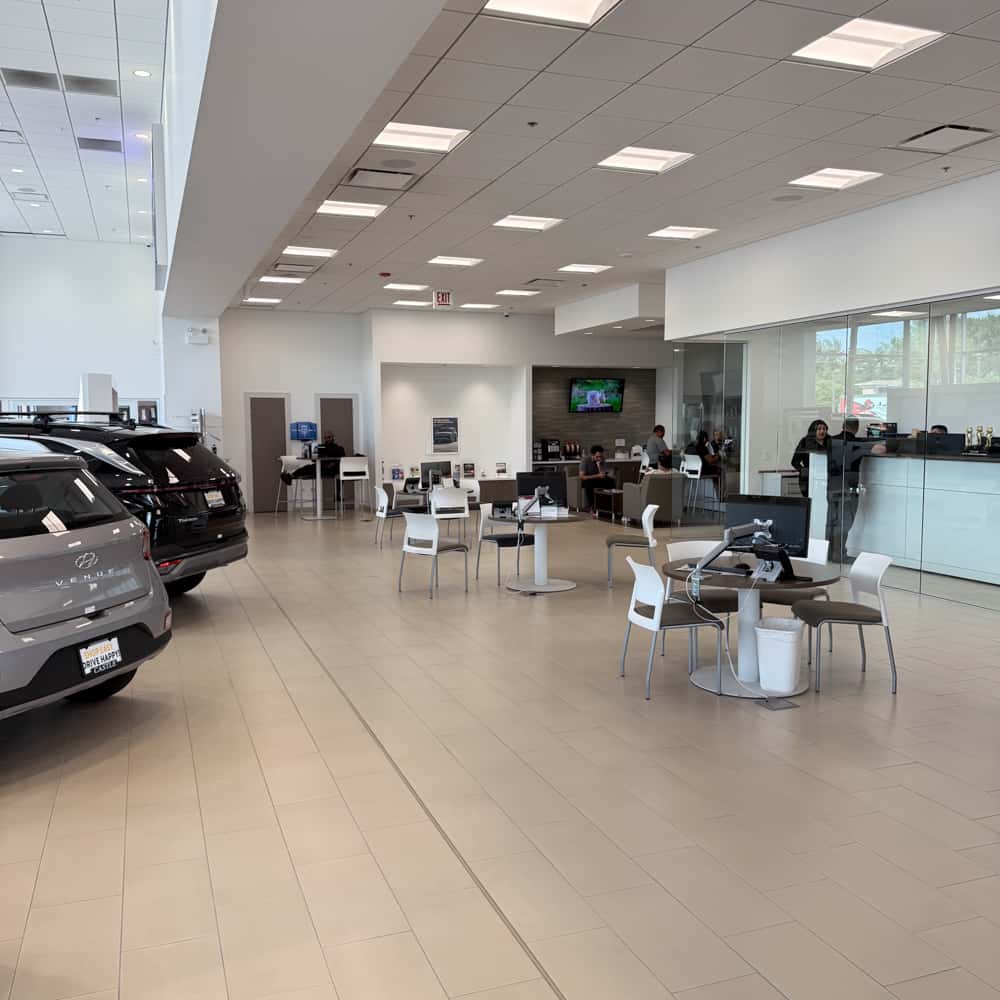 Castle Hyundai showroom waiting area