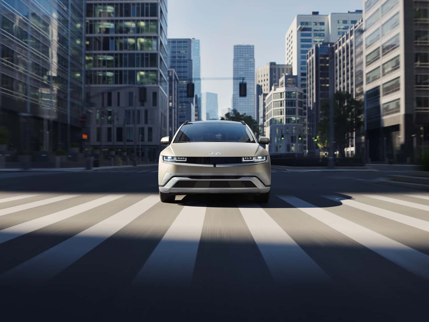 Hyundai IONIQ 5 Driving Through City