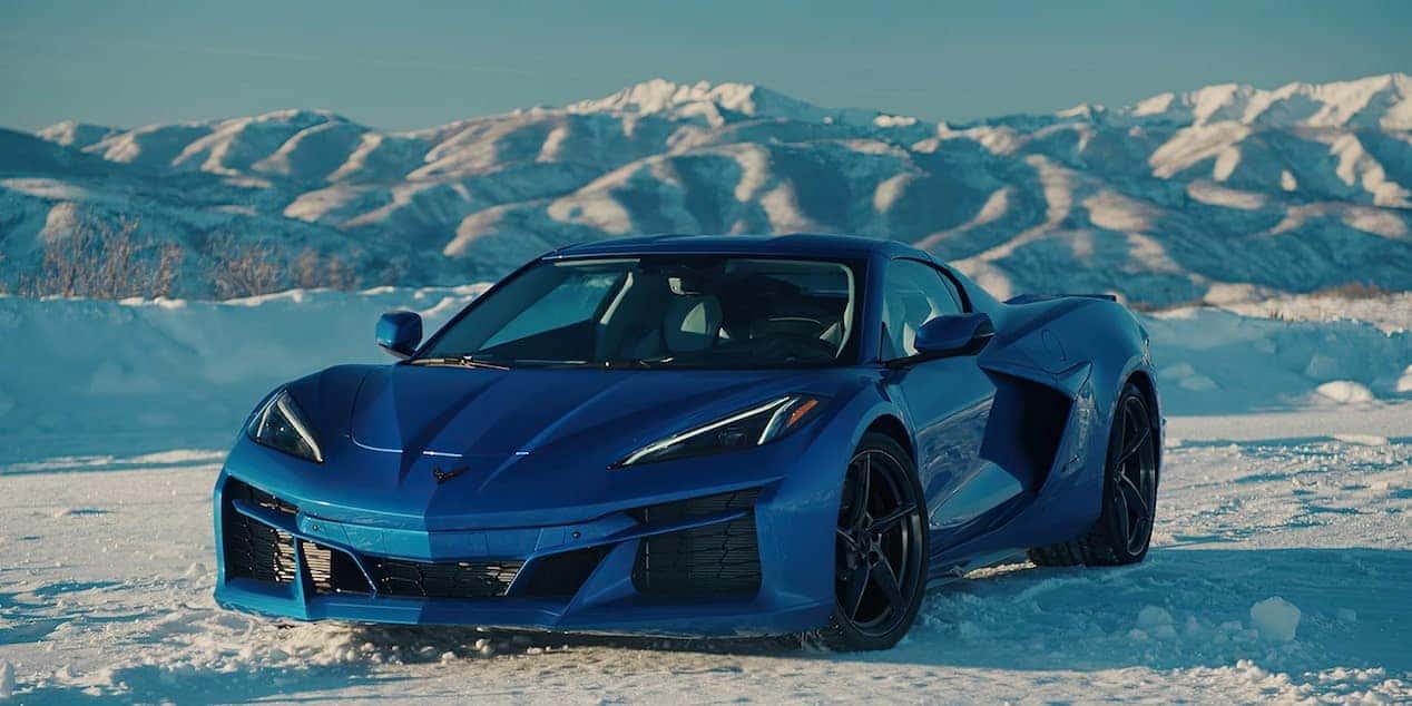 2025 Chevrolet Corvette E-Ray, a powerful and efficient sports car, showcasing its sleek design and hybrid performance. Available at Castle Rock Chevy RAM.