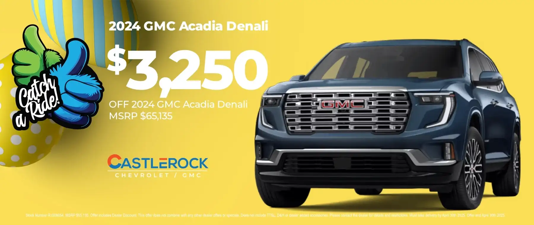 April GMC Acadia Discount Special