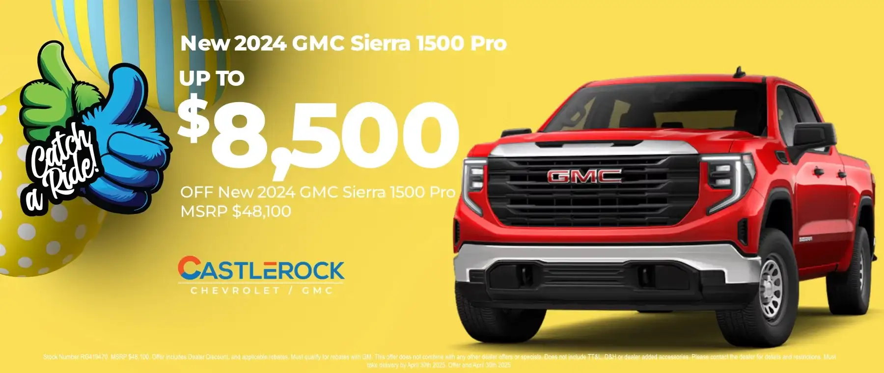 April GMC Sierra 1500 Discount Special