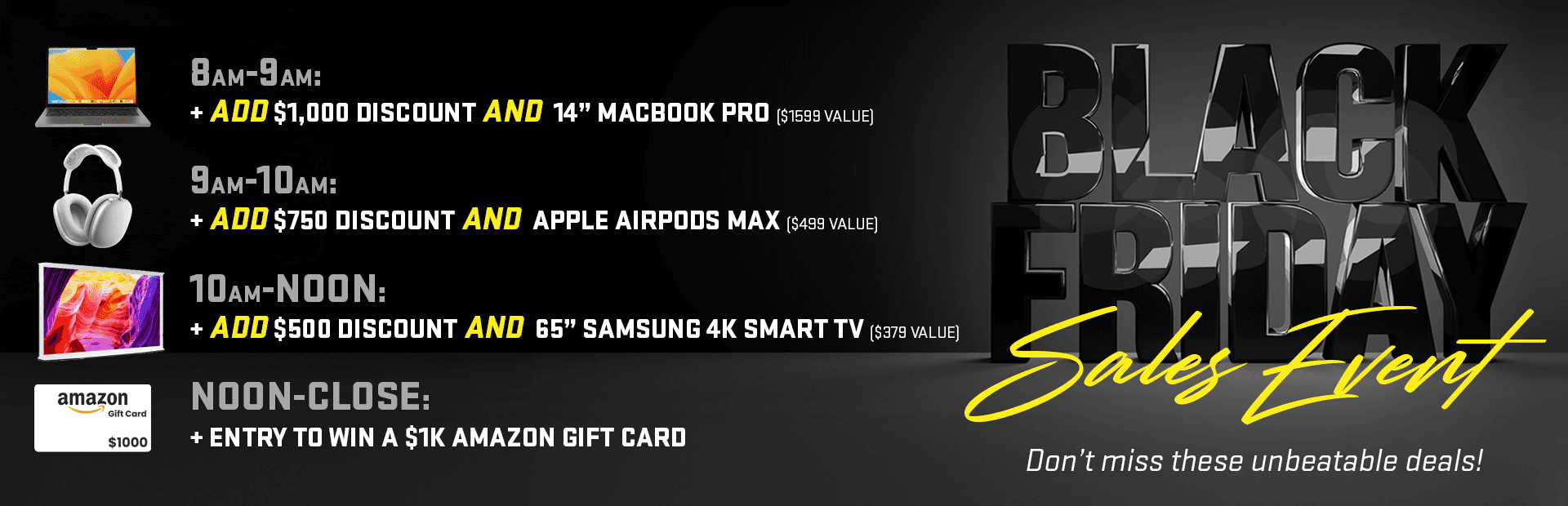 BLACK FRIDAY STARTS NOW