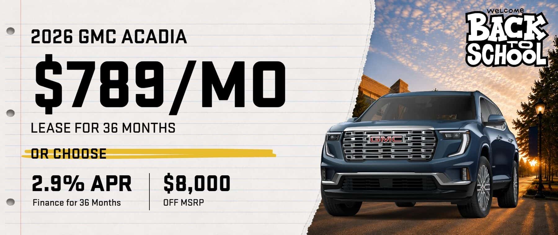 2026 gmc acadia