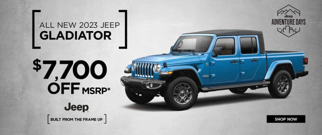 2023 Jeep Gladiator $7,700 OFF MSRP*