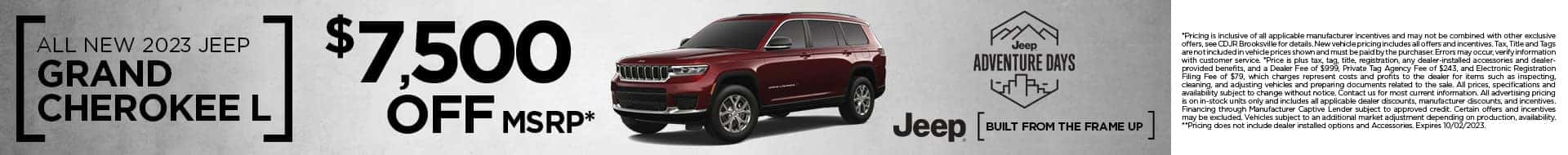 Grand Cherokee L Offer