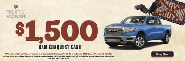 $1,500 RAM Conquest Cash*