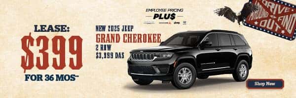 $399/mo for 36 Months on New 2025 Jeep Grand Cherokee 2-Row***