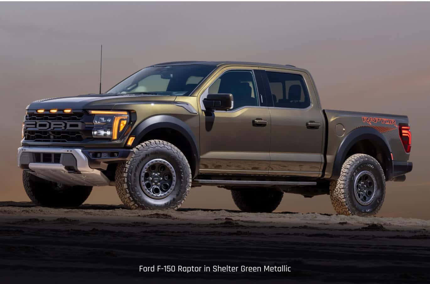 Ford F-150 Raptor in Shelter Green Metallic