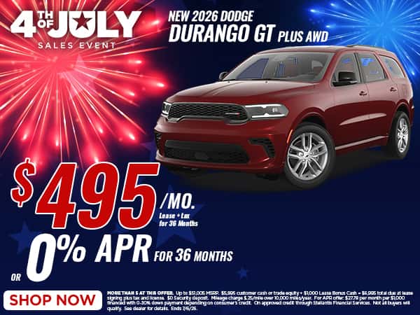 Dodge Durango Lease Offer June 2026