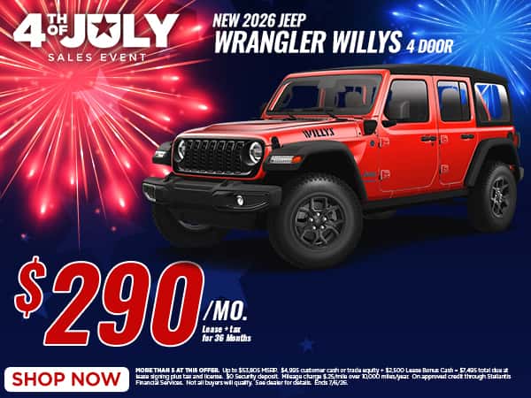 Wrangler Willys Offer June 2026