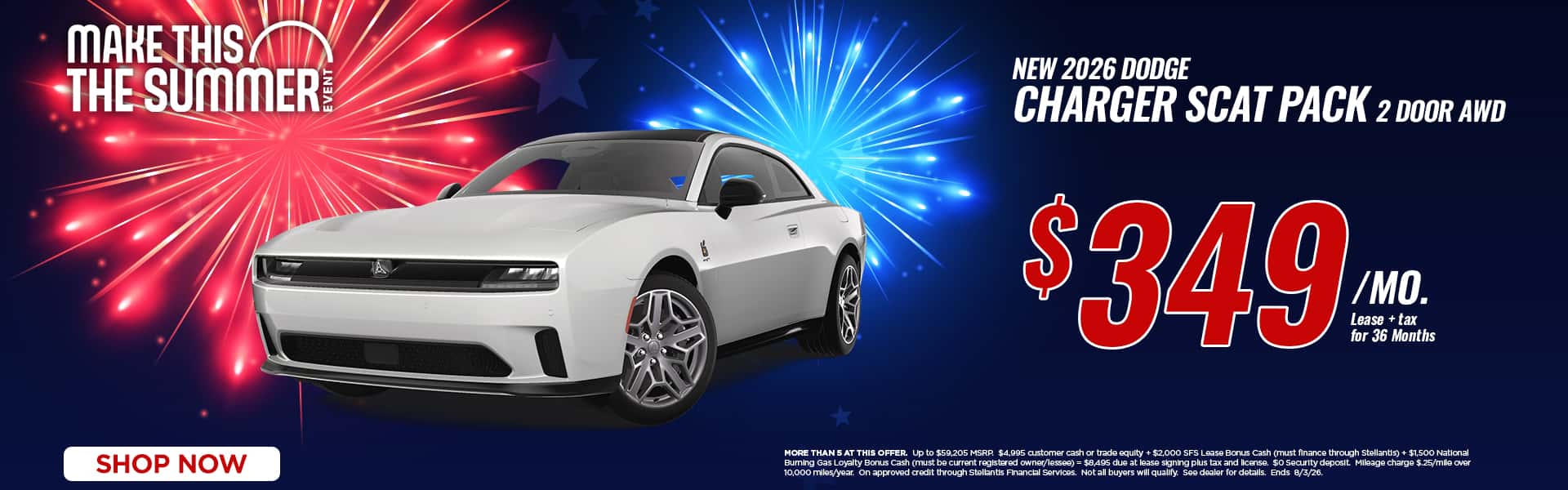 Lease a new Charger for just $349/mo.