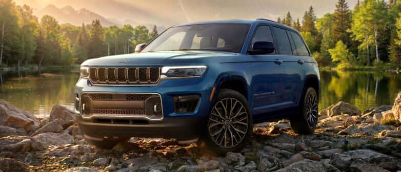 2026 Jeep Grand Cherokee Limited in Cooper Shino in three quarter.