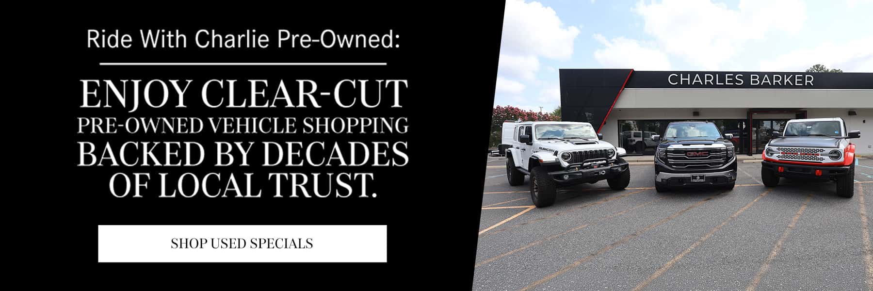 Ride With Charlie Pre-Owned