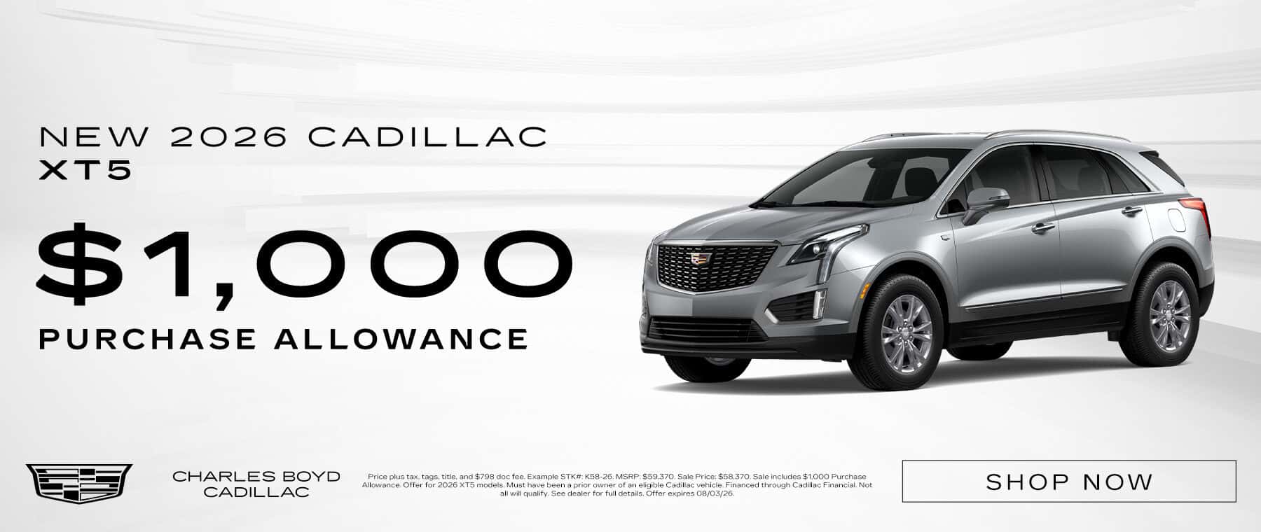 New 2026 Cadillac XT5