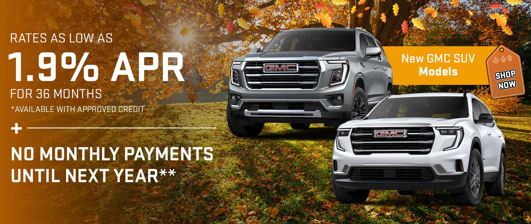 Select New GMC SUVs