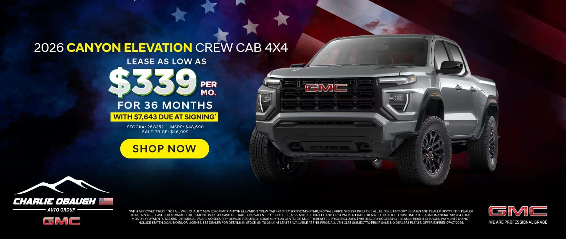 2026 Canyon Elevation Crew Cab 4X4
