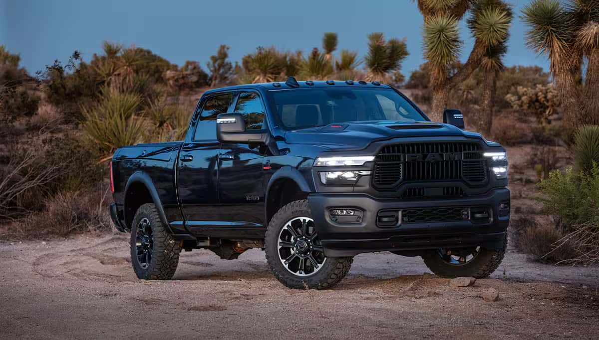 2026 Ram 2500 Heavy Duty parked in desert