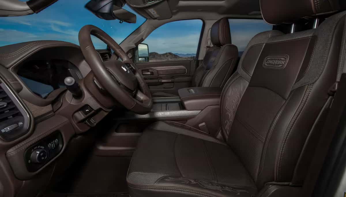 2026 Ram 3500 longhorn interior