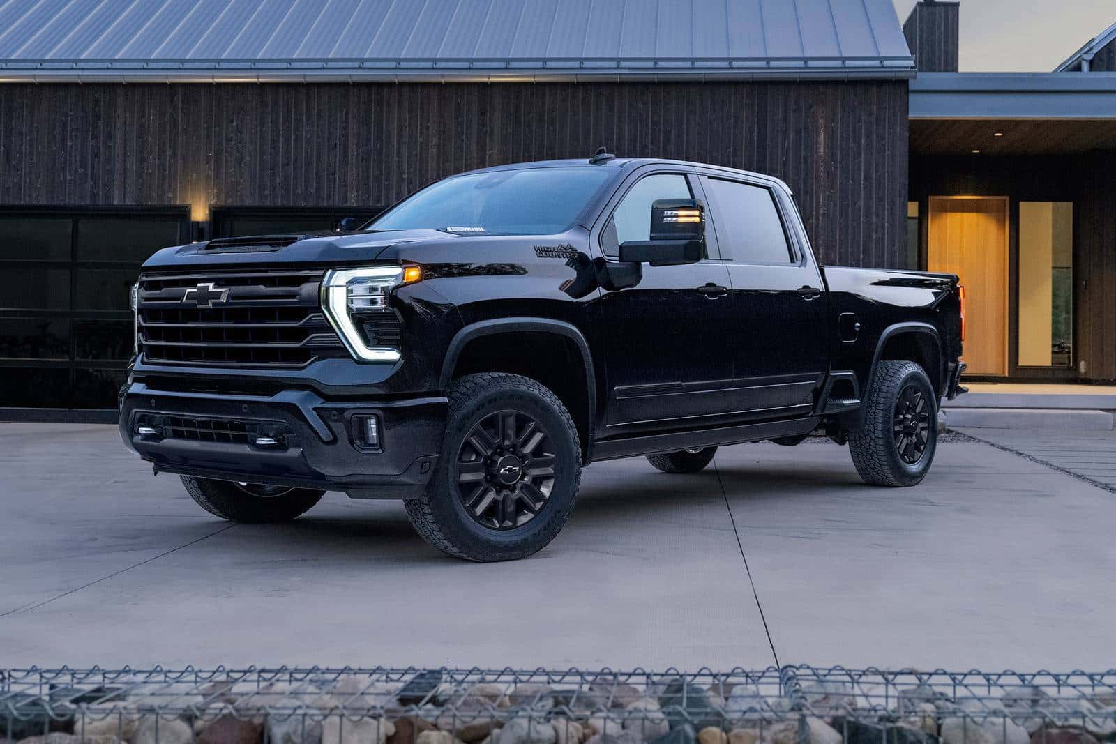2026 Chevy HD parked in front of house
