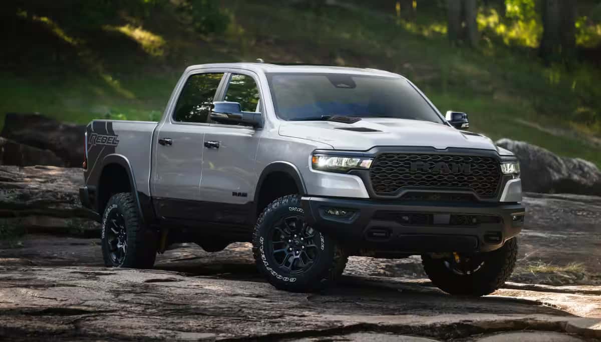 2026 Ram 1500 parked on a road