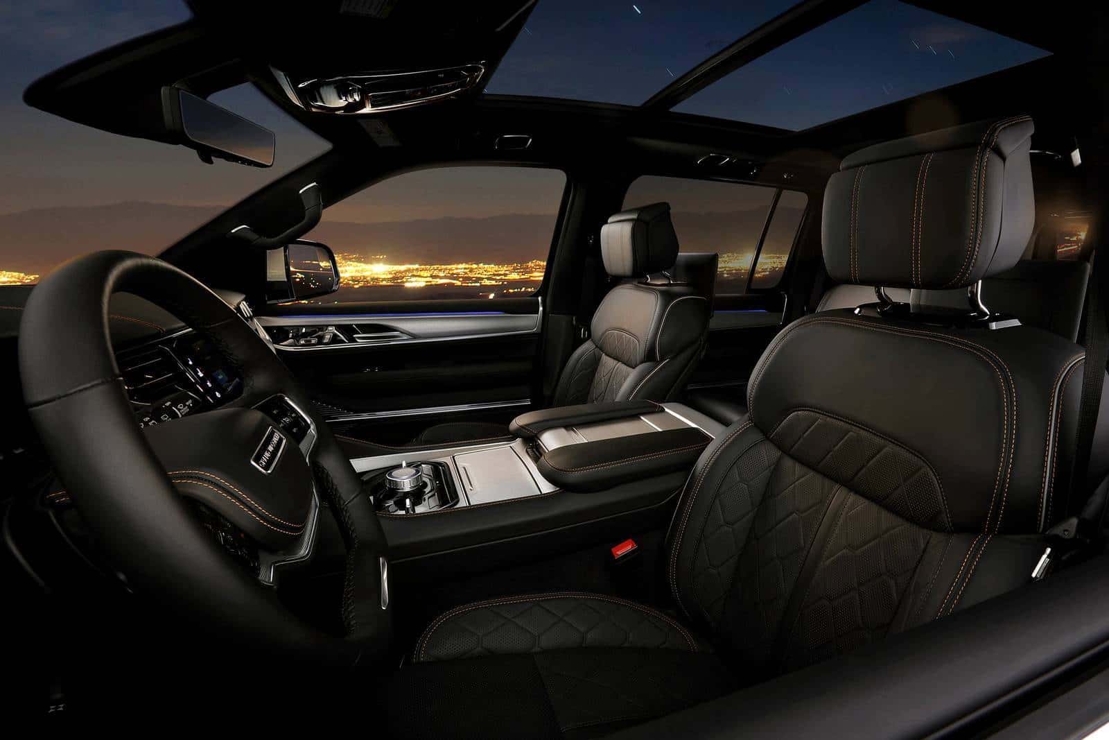 Interior of the 2026 Jeep Grand Wagoneer