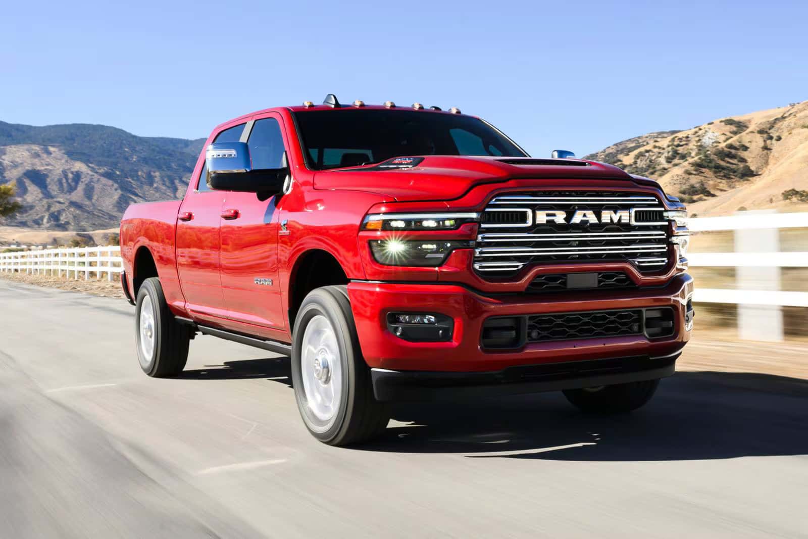 2026 Ram 3500 driving on a road