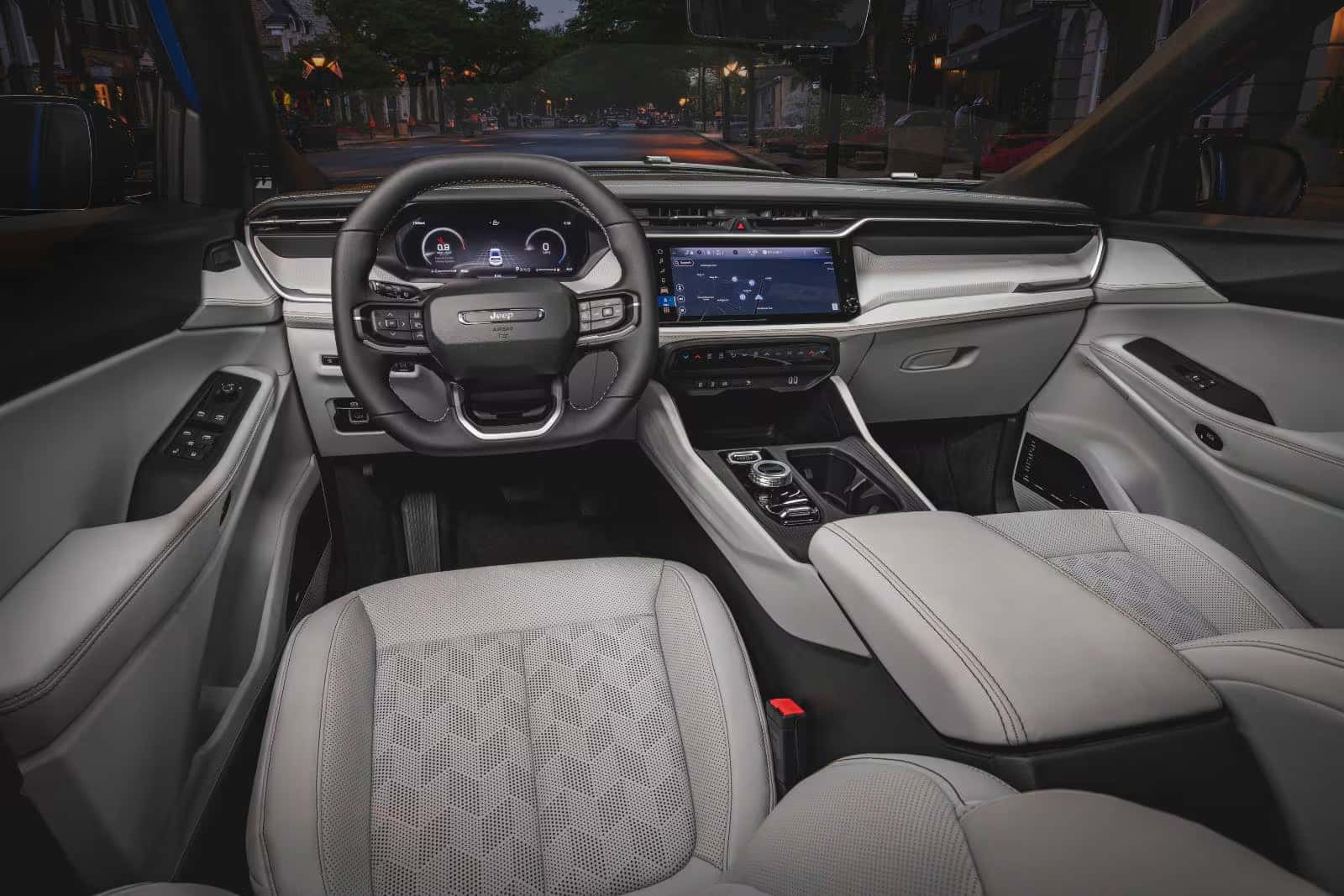 interior and tech of the 2026 jeep cherokee