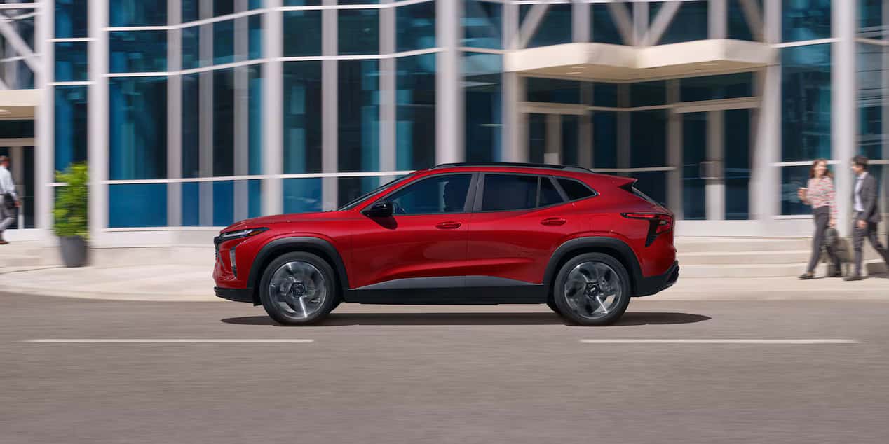 2026 Chevy Trax driving in the city