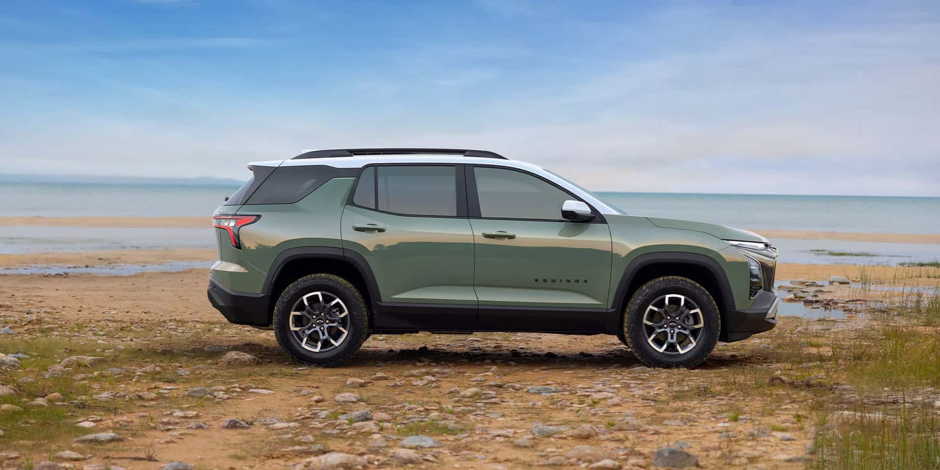 2026 Chevy Equinox parked on a rock