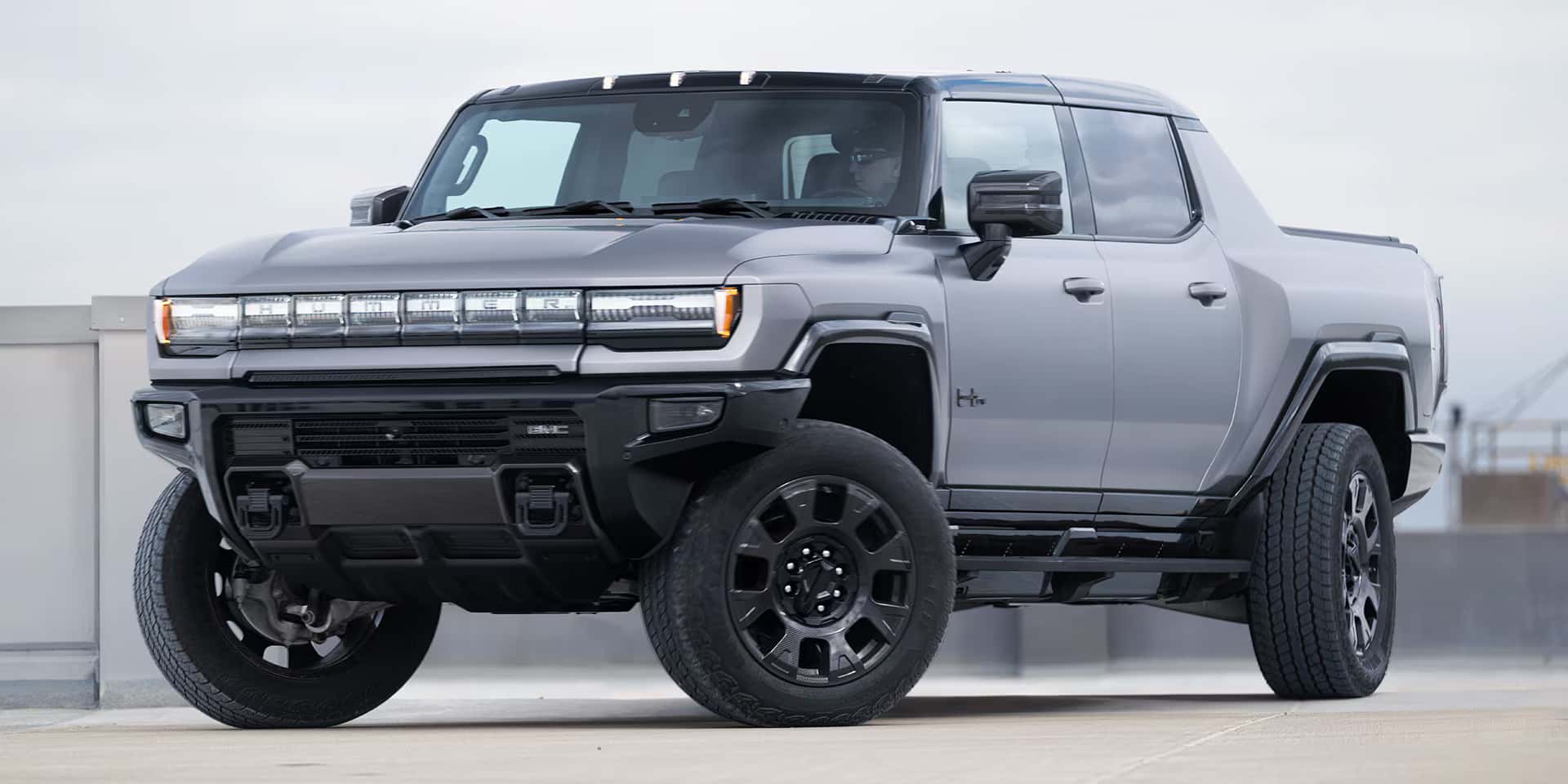 a 2026 Hummer EV Pickup crab walking