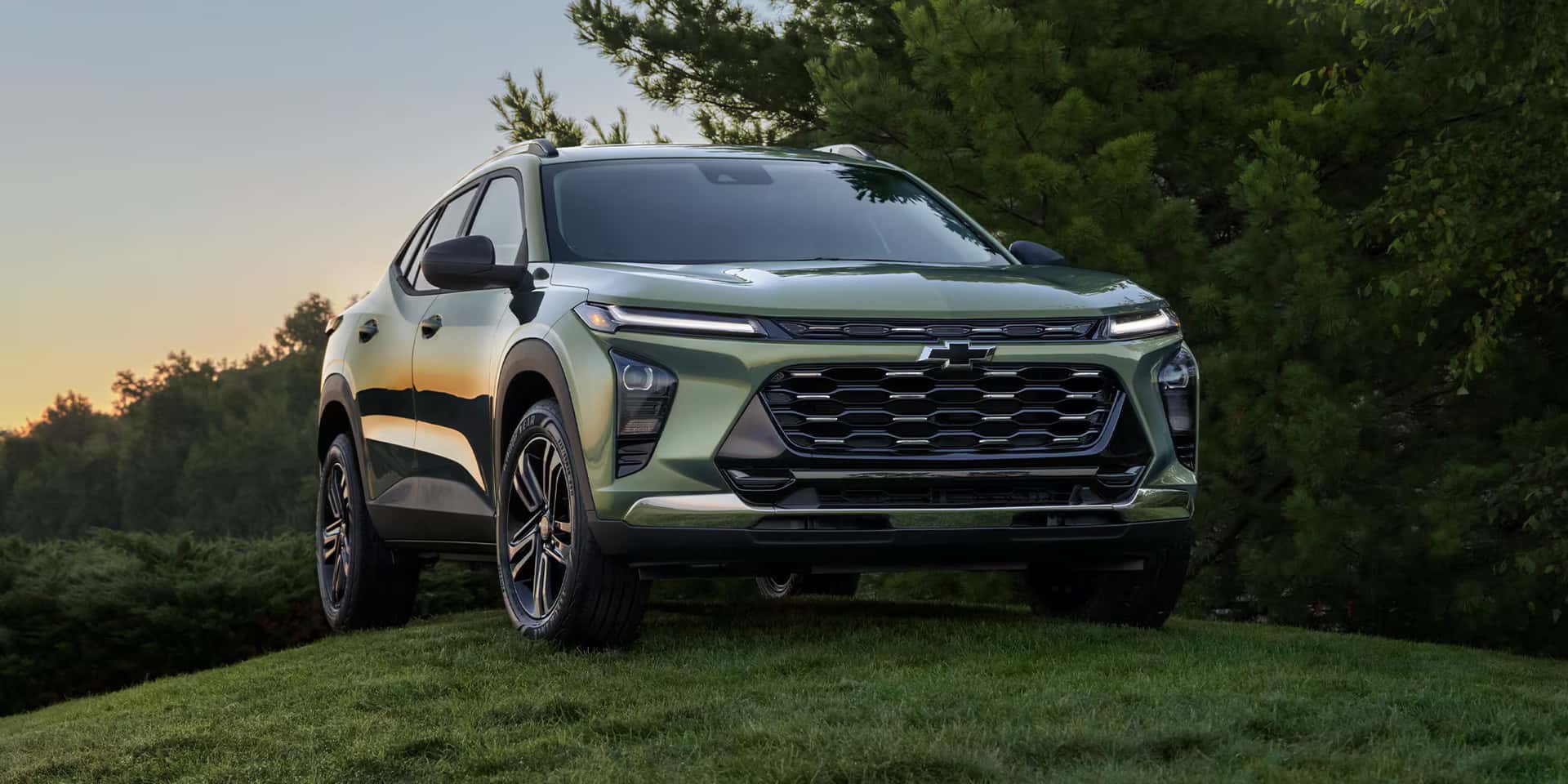 2026 Chevy Trax parked on a hill