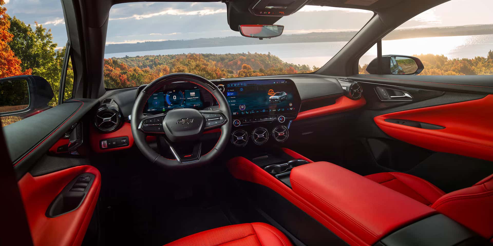 Interior and tech of the 2026 Equinox EV