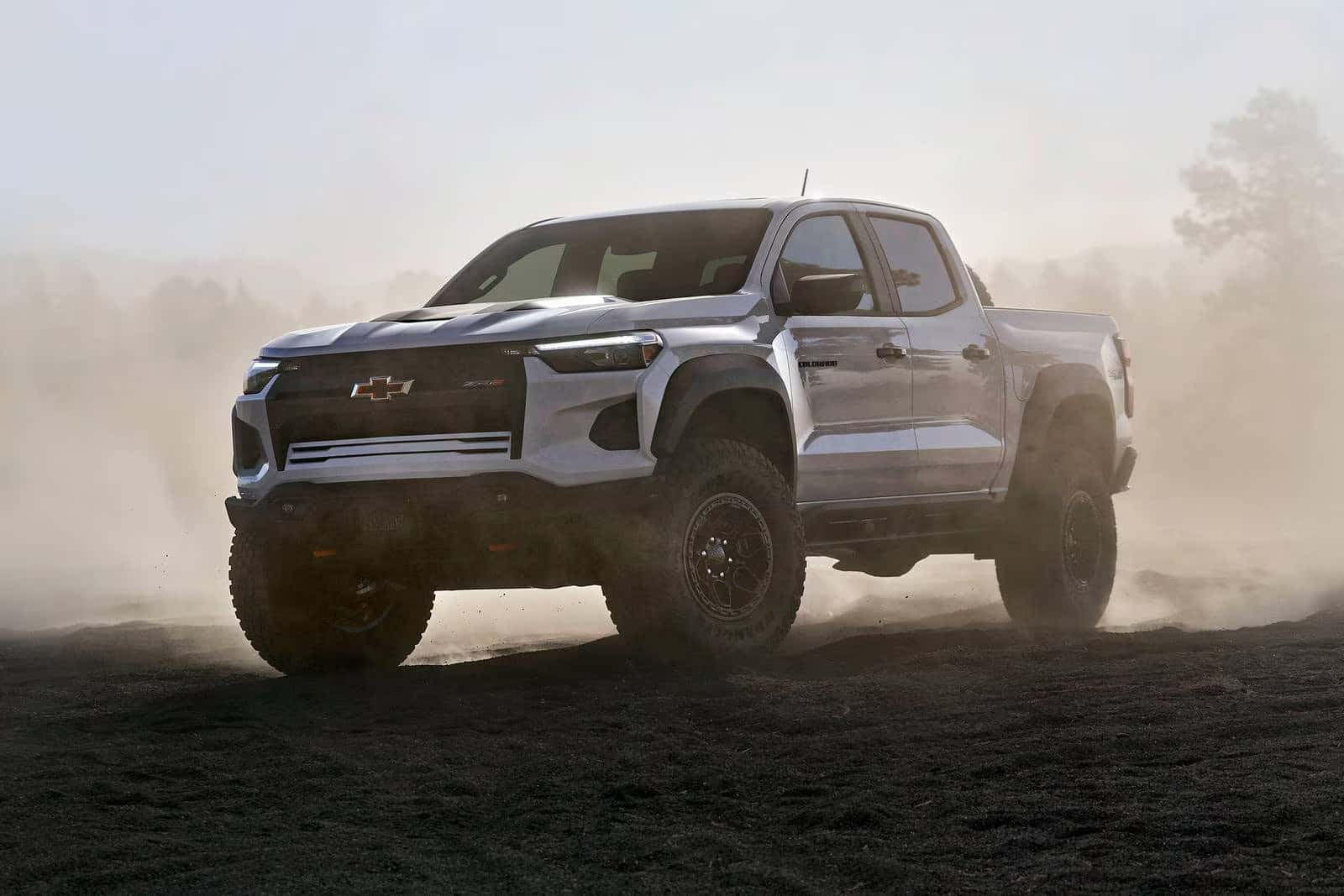2026 Chevy Colorado driving in the desert